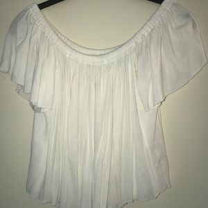 White off the shoulder top